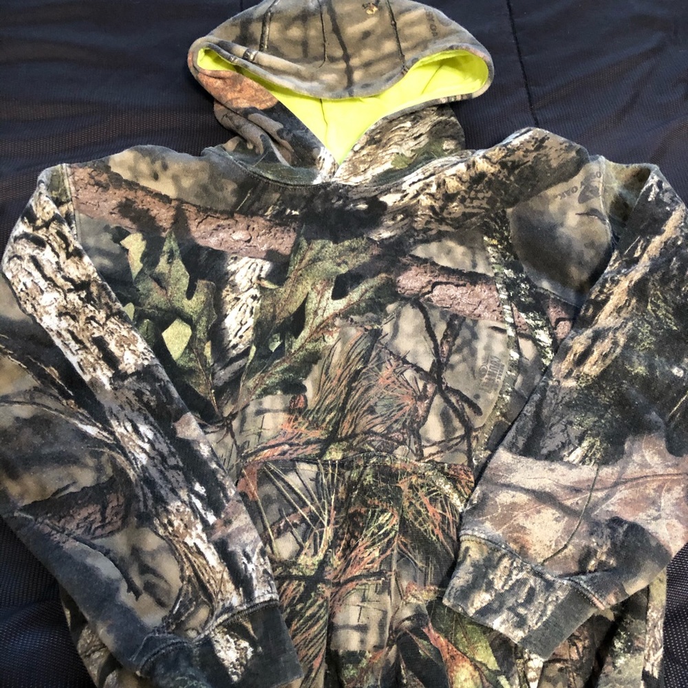 Boys camo mossy oak hoodie